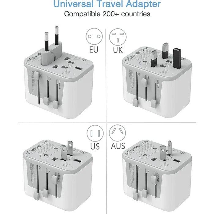 Voltage Valet Universal AdapterPlug with USB-A & USB-C Ports