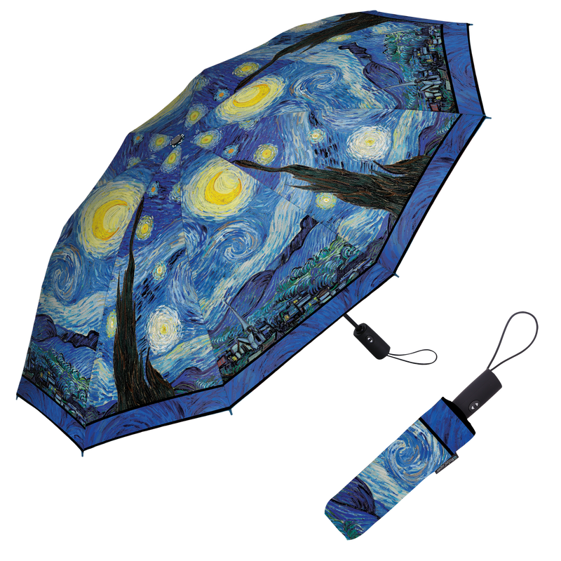 RainCaper Travel Umbrella-Van Gogh Starry Night UMB-T-M07-A