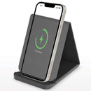 Phunkeetree Wireless Folding Leather Charging Stand foldbl Black