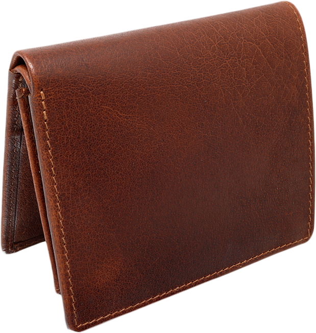 ULDA 721-2428 RFID-Blocking Cheyenne Extra Page ID 2-Fold Wallet Brown/Distressed Leather