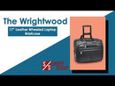 McKlein L Series WRIGHTWOOD | 17” Leather Wheeled Laptop Briefcase 80505