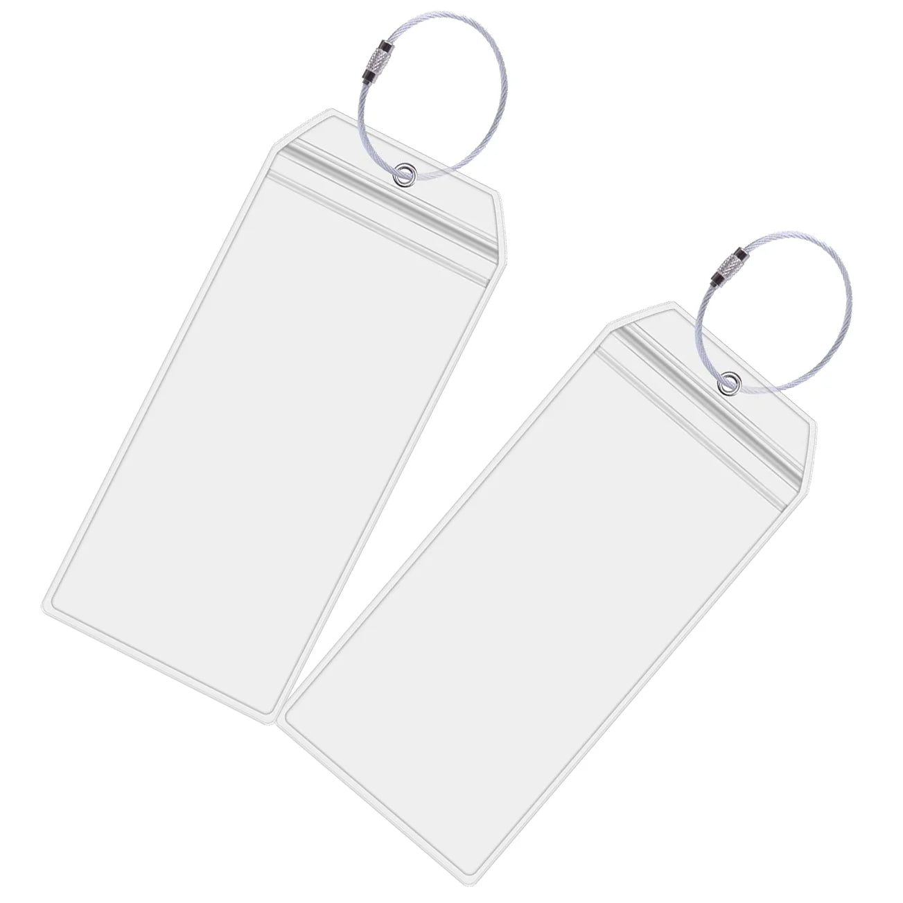 Voltage Valet Cruise Luggage Tags 2 Pack TLT-031 Clear