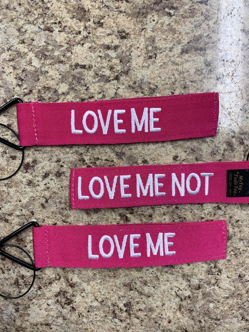Tags for Bags Tude Tags "Love Me / Love Me Not" 3-Pack Luggage Tags