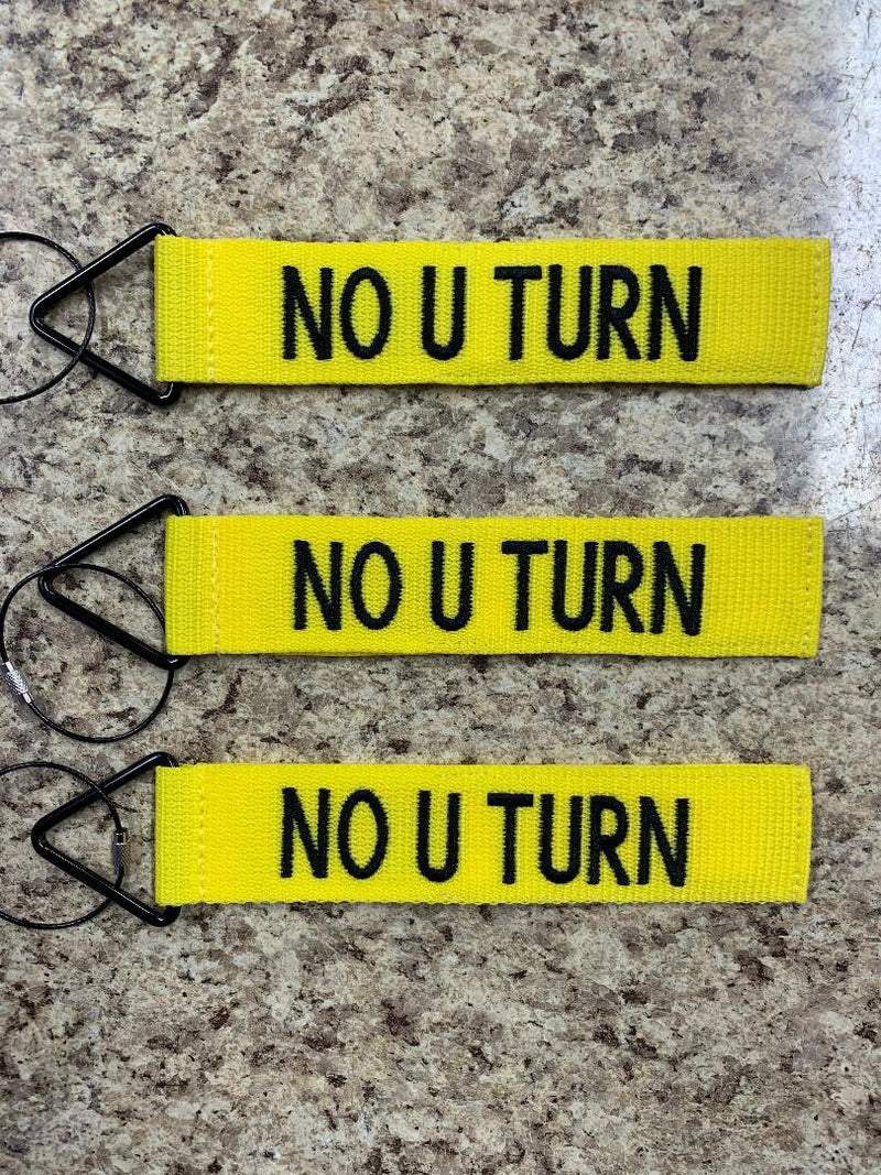Tags for Bags Tude Tags "No U Turn" 3-Pack Luggage Tags