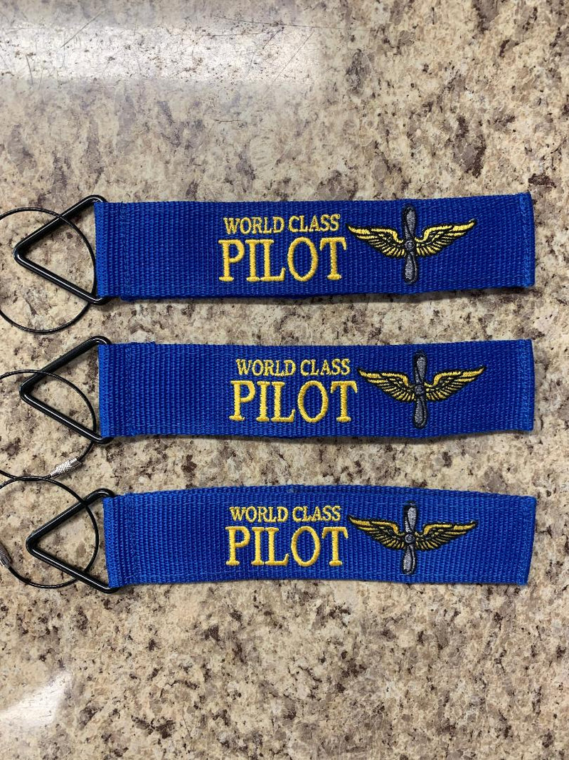 Tags for Bags Tude Tags "World Class Pilot" 3-Pack Tude Luggage Tags