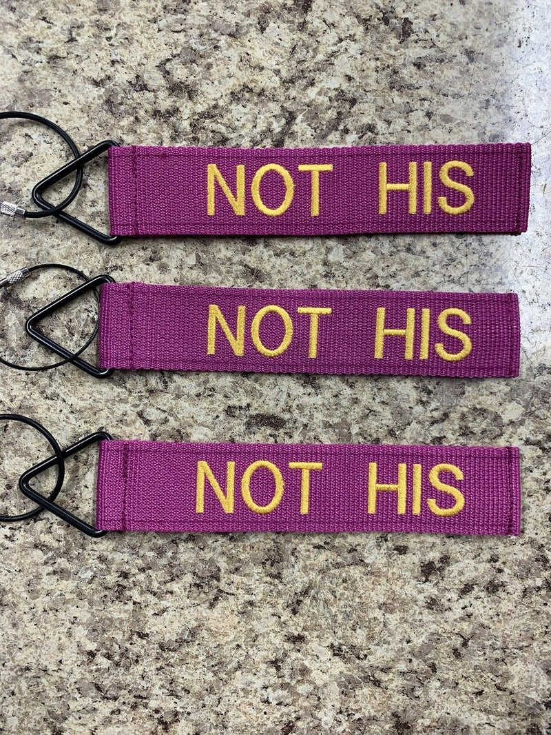Tags for Bags Tude Tags "Not His" 3-Pack Luggage Tags
