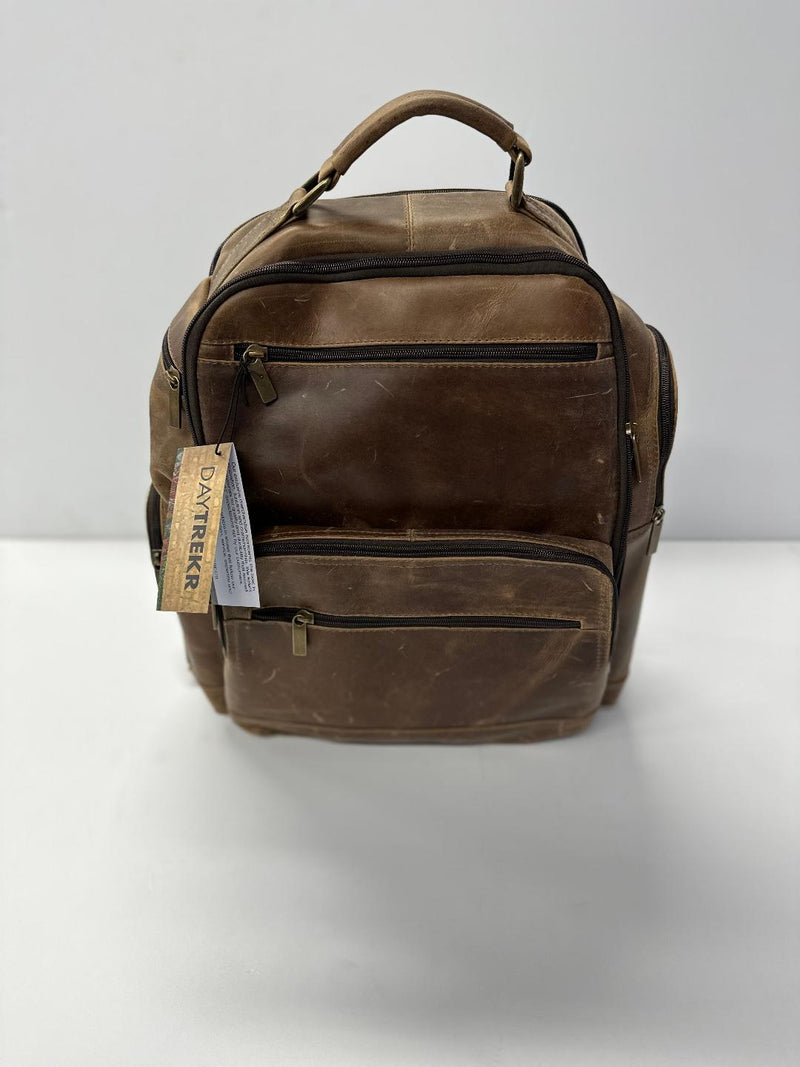 budget leather backpack DayTrekr Colombian Leather Ultimate Backpack 771-1603 & 771-22603
