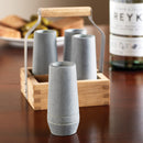 4 PIECE VODKA SHOOTER SET WITH CARRIER SSVSAC-4TA