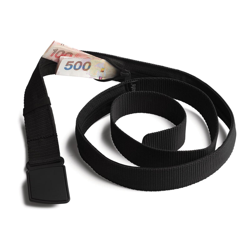 Pacsafe Cashsafe Wallet Belt / Money Belt with Zipper 10110-100 Black