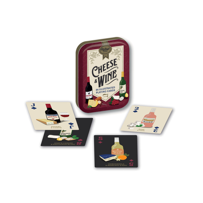 Chronicle Publishing Cheese & Wine Playing Cards 810073341418
