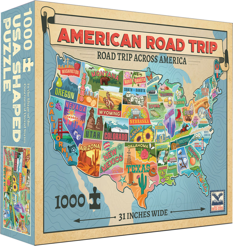 WOOD EXPRESSIONS AMERICAN ROAD TRIP 1000 PC. PUZZLE 50-7010