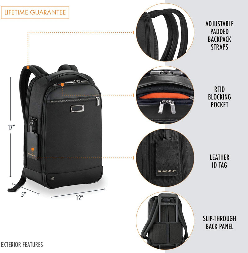 briggs & riley work medium slim laptop backpack Briggs & Riley @Work Slim Backpack KP420