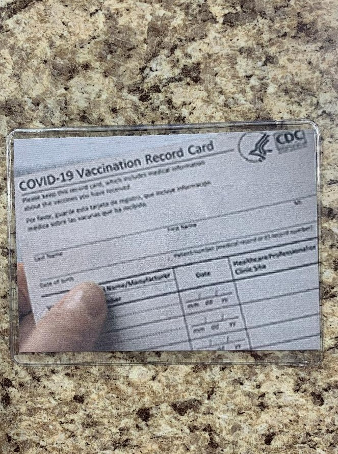 COVID-19 Vaccination Card Clear Plastic Sleeve 5-Pack 042332