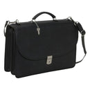 JACK GEORGES PLATINUM COLLECTION DOUBLE GUSSET LEATHER FLAP BRIEF 8415