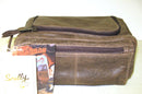Scully 151-10-29 Aero Squadron Distressed Leather Toiletry Kit