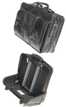 McKlein P Series CLINTON 88445 Leather 17" Detachable-Wheeled Laptop Case
