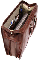 McKlein V Series Morgan Leather Litigator Laptop Brief 83345/83344