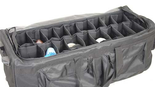 Netpack 40-UP2 40" Wheeled Shoe Sample Bag  with Removable Hanging Dividers 40-UP2 & 5140