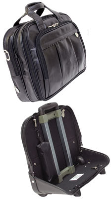 McKlein R Series Damen Leather Detachable-Wheeled Laptop Case 80715/80714