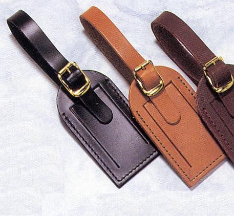 Deluxe Leather Small Luggage Tags
