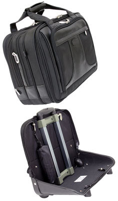 McKlein R Series Chicago Nylon Detachable-Wheeled Laptop Overnight With Removable Brief 73585