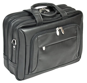 McKlein I Series WEST LOOP 44575 Leather Expandable Double Compartment Briefcase