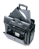 Mancini Deluxe Leather Wheeled Catalog Case / Litigation Case 90459