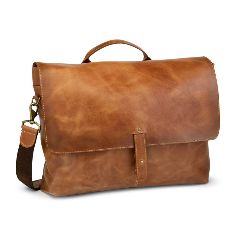 Vintage Leather Messenger Bag 770-1601