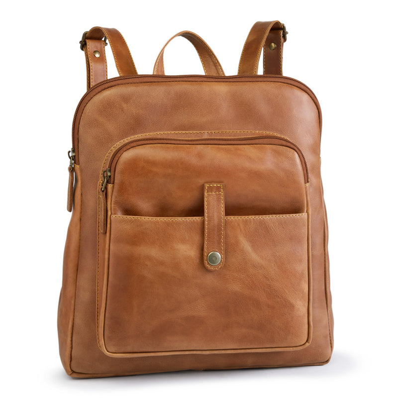 Vintage Leather Slim Backpack 770-1609
