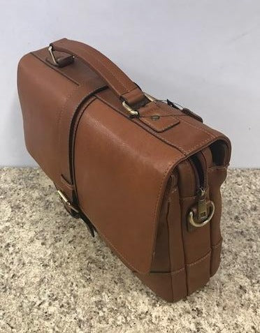 NLDA Leather Flapover Briefcase 724-1602