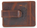 Osgoode Marley Distressed Leather ID Front Pocket Wallet with Money Clip 1303