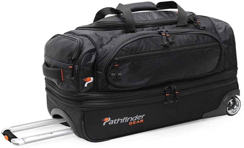 Pathfinder Gear 26 Inch Rolling Drop Bottom Duffel P3167-xx-26WD Pathfinder Gear 26 Inch Rolling Drop Bottom Duffel P3167-xx-26WD