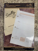 Scully 2026 3RE-01-26 Monthly + Weekly 8.5" x 5.5" 3-Ring Agenda/Organizer Refill