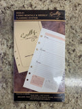 Scully 2024 DOS-01 Monthly + Weekly 6.75" x 3.75" 6-Ring Agenda Refill 043964