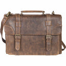 Scully 602-10-29 81st Aero Squadron Distressed Leather Flapover Briefcase 011004