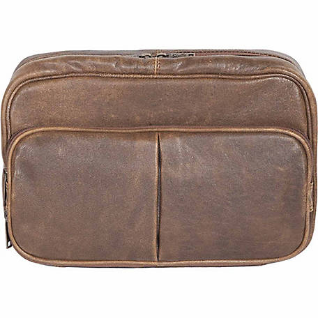 Scully Distressed Leather Hanging Travel Kit 634-10-29