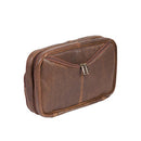 Scully Distressed Leather Hanging Travel Kit 634-10-29
