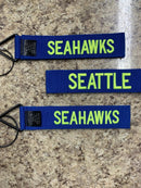 Tags for Bags Tude Tags "Seattle Seahawks" 3-Pack Luggage Tags