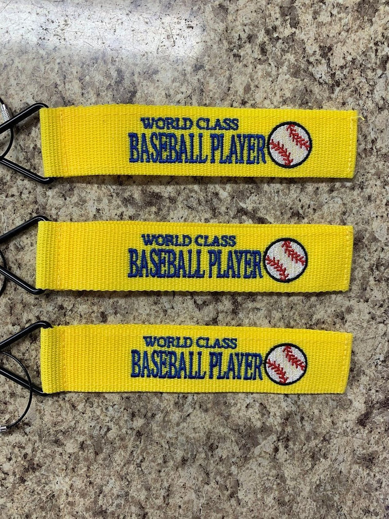 Tags for Bags Tude Tags "World Class Baseball Player" 3-Pack Luggage Tags