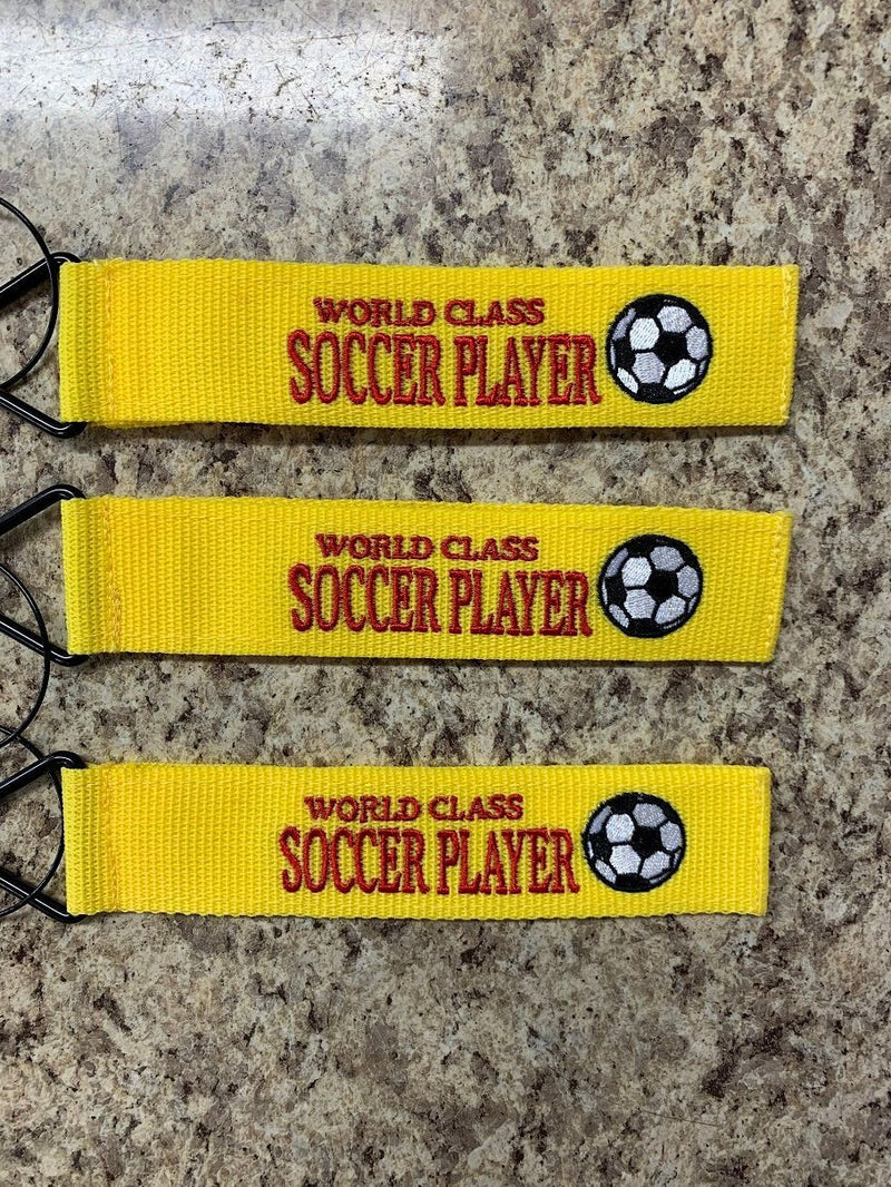 Tags for Bags Tude Tags "World Class Soccer Player" 3-Pack Luggage Tags