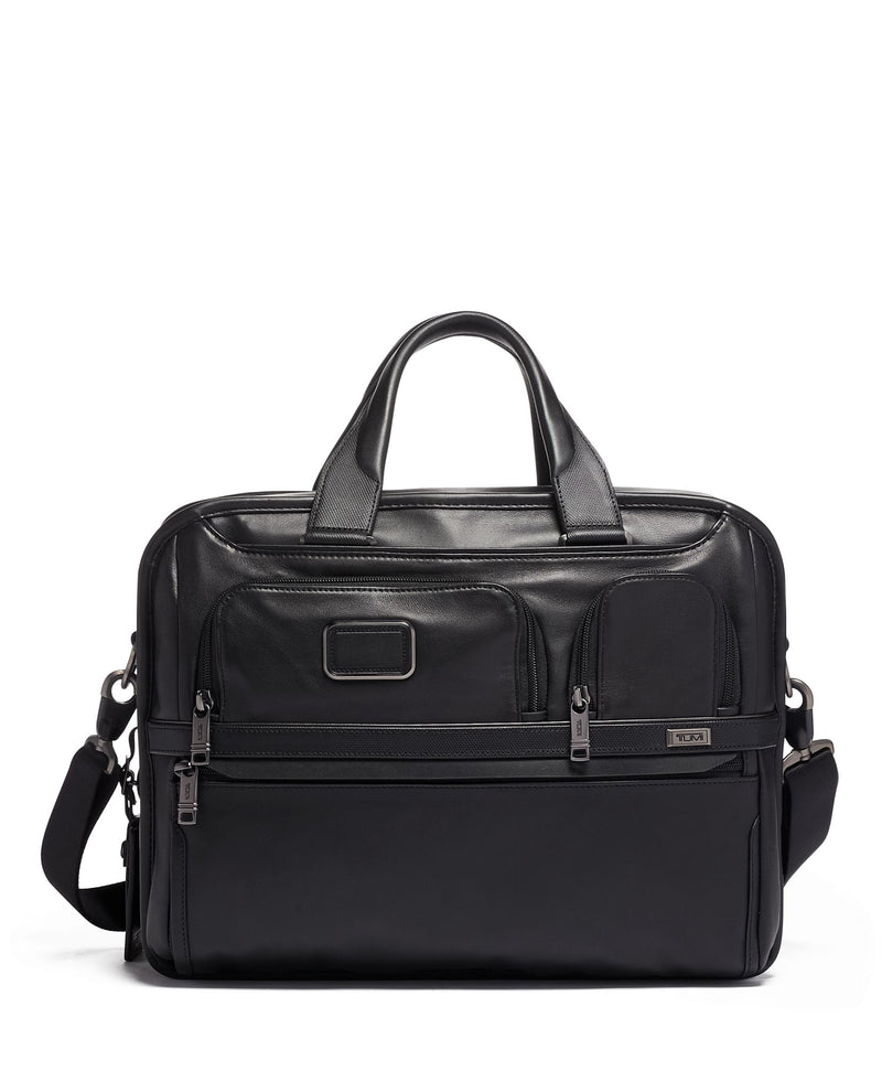 Tumi Alpha 3 Expandable Organizer Laptop Brief Leather 117321-1041  - SALE!