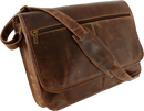 Columbian Distressed Leather Messenger Bag 771-20301