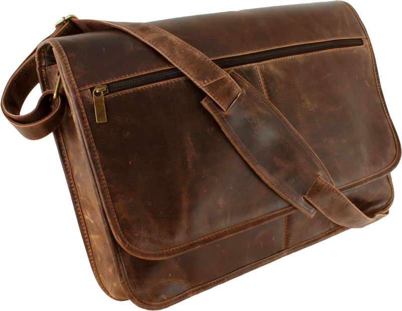 distressed leather computer backpack ladonna Columbian Distressed Leather Messenger Bag 771-20301